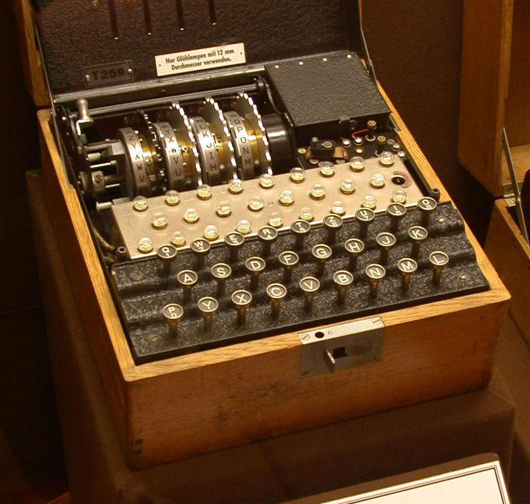 A German Enigma Machine